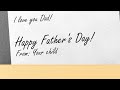 A Father's day package (Father's day animation)