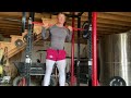 Squat your body weight for reps challenge