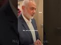 The moment Ismail Haniyeh received news his sons and grandchildren had been killed in Gaza