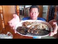 Cá nướng, món ăn Lào, ປິ້ງປາດຸກ ແຈ່ວໜໍ່ໄມ້ສົ້ມ ແຈ່ວແມງດາ, ปิ้งปลาดุก แจ่วหน่อไม้ส้ม แจ่วแมลงดา