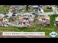 Drone footage shows tornado damage in Minden, Iowa