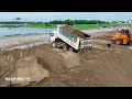 Project Update EP5 Skills Sand Filling Up Shife Bulldozer and Wheel Loader Clearing Sand at Work