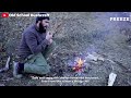 Man Builds Warm Survival Shelter for Winter | Start to Finish Build By @osbushcraft