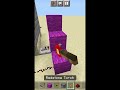 Minecraft MCBE automatic ender pearl dispenser! *updated* #shorts