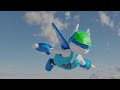Blender Animation test: Flying.