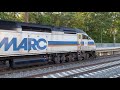 Late Afternoon Amtrak & MARC Northeast Corridor Action @ BWI Airport Station (10/20/21)