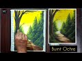 Soft Pastel Drawing - Creative way Blending technique Realistic Forest Landscape (step by step).