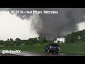Pilger, Nebraska tornadoes - close range! - June 16, 2014