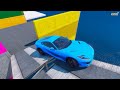 GTA V SPIDERMAN, FNAF, POPPY PLAYTIME CHAPTER 3 - Epic New Stunt Race For Car Racing by Trevor #106