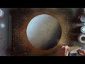 ASMR - Spray Paint Art - Golden Planet