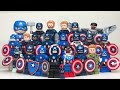 EVERY LEGO Captain America Minifig EVER MADE! (2012 - Present Comparison)