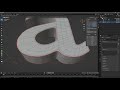 Blender - Retopologising Text - #10 Subdivision Surface Modelling in Blender