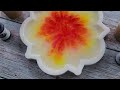 #1671 The MOST Incredible Resin 3D Bloom Rainbow Flower