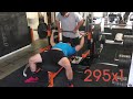 Bench press 295lbs