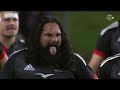 Māori All Blacks perform their haka against Ireland