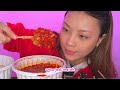 MUKBANG JAJANAN KOREA CORNDOG, TTEOKBOKKI DAN AYAM SUPER PANJANG 1/4 METER 😱 | ASMR REDDOG INDONESIA