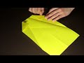 HOW to make a paper airplane that flies far - origami plane rocket [IVANA]