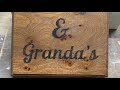 How to. Hand made sign using a router, simple technique.