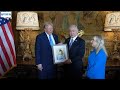 Prime Minister Benjamin Netanyahu and President Donald Trump meet at Mar-a-Lago.