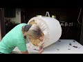 Trash to treasure Video 10 ~ Wooden Ladder Idea ~ Wire Spool Project ~ DIY Ottoman