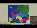 Battle For Europe! 10,000 Turn Timelapse in Ages of Conflict
