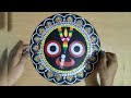 Simple Lippan art with mirror Work|Shri Jagannath Mandala art#wallhanging #lippanart #mandalaart