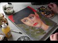 Rachael Tyrell (Bladerunner) - Time-lapse - Acrylic Portrait
