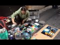impresionante tecnica de pintura en aerosol en calles Roma, Italia
