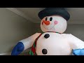 Inflation video of my 8 foot inflatable snowman using my new tablet.