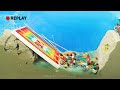 Lego Dam Breach Experiment & Water Vortex Tornado - Lego City Against Dam Break & Titanic Sinking