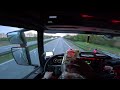ASMR 🇩🇰 POV Truck Driving Scania R500 | Denmark Local Trip, Morning Drive | 4k HD |