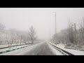 IRAN - Tehran Streets Winter View 2023 Snowy Tehran City Driving Tour | خیابان های برفی شمال تهران