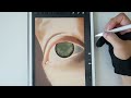 Procreate Drawing for Beginners | Realistic Eye iPad Illustration - Digital Art Tutorial