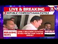 Republic Confronts Maha Cong Chief Nana Patole | Video of Party Workers Washing His Feet Goes Viral