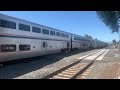 Amtrak Coast Starlight Passenger Train 11 Centerville Fremont, CA AMTK 314 With Comet Cars, Cabbages
