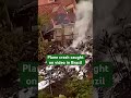 Plane crash caught on video in Brazil; all passengers perished