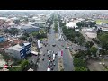 View of Bandung City 2024 from the air with a drone