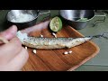 【キャンプ飯】秋の味覚　秋刀魚の炭火焼き　Japanese pikes BBQ