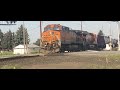 BNSF Running over the crossing arm