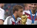 Siegerehrung vom Weltmeisterschaftsspiel 2014 Deutschland - Argentinien