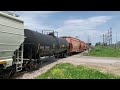 Trio of a Lifetime!! CN L568 with GTW 6420, BN 2926 & BNSF 2090 through Glasgow.