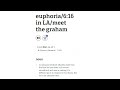 Kendrick Lamar - euphoria / 6:16 in L.A / meet the grahams