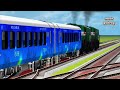 8 HIGHEST SPEED INDIAN TRAINS 🚆 CROSSING VERY DANGEROUS SHARP BEND RAILWAY ⚠️ - Train Simulator