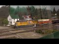 CB&W | NS Manifest Heating up Down the Layout