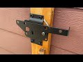 Self Locking Gate Latch - This is How it Works