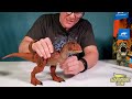 Jurassic World Dominion Dinosaur Giganotosaurus vs Therizinosaurus Dino Toy Review AdventureFun!