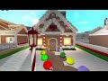 BUILDING a GINGERBREAD HOUSE in BLOXBURG