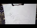 how to make a dinosaur sketch🦖 mianwali art folder