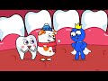 HOO DOO RAINBOW, ESCAPE MISSION from BAD TEETH: HOO DOO'S TOOTH GAME?! | Hoo Doo Rainbow Animation