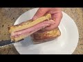 火腿乳酪法式吐司：早餐桌上的法式风情，香浓满分！|Ham and Cheese French Toast:  French Elegance for Your Breakfast Table!